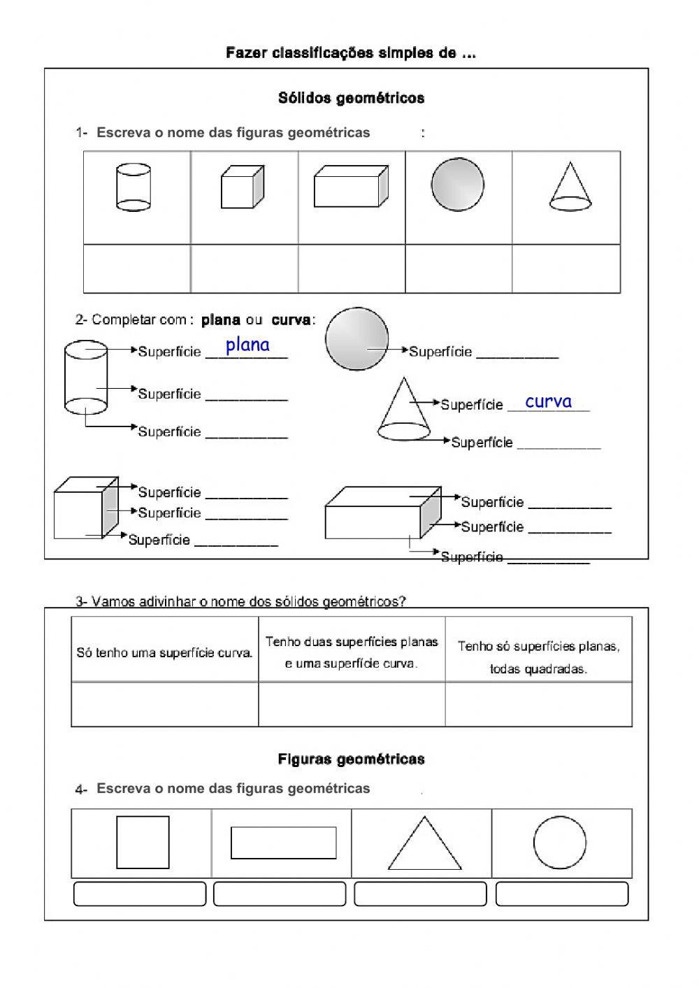 Figuras Planas e Sólidos Geométricos