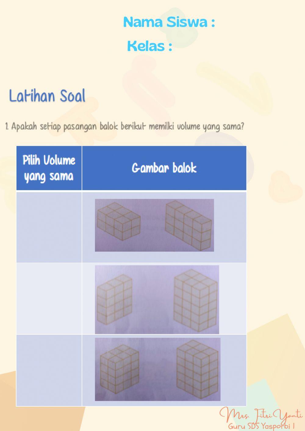 Volume Bangun Ruang13-18 Volume Bangun Ruang13-18