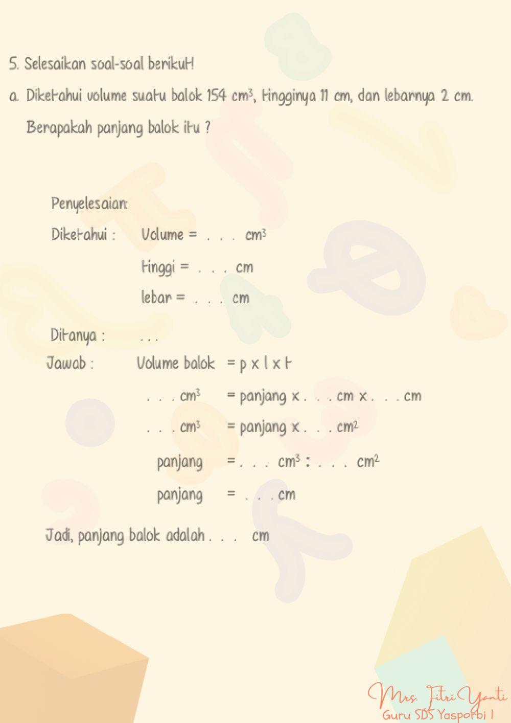 Volume Bangun Ruang13-18 Volume Bangun Ruang13-18