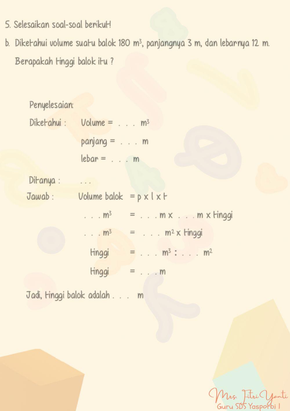 Volume Bangun Ruang13-18 Volume Bangun Ruang13-18