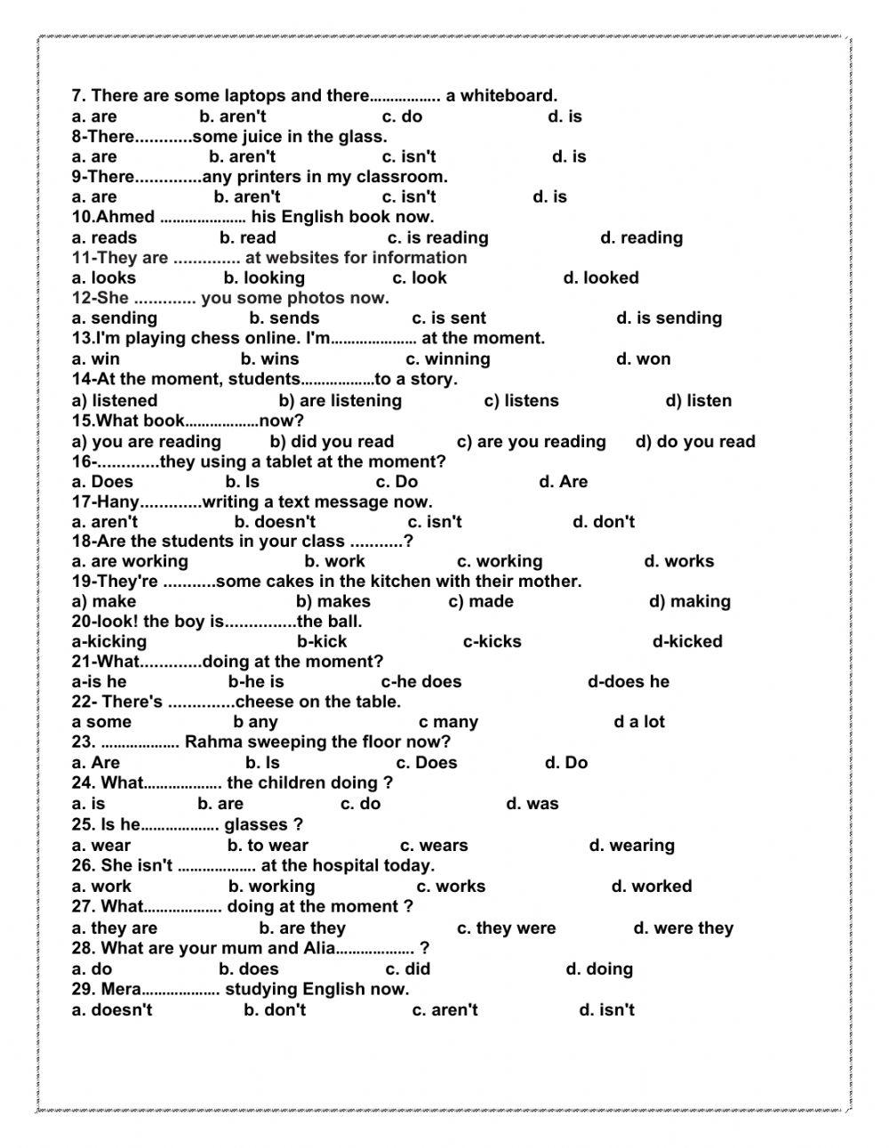 Unit 4 grade 7 review