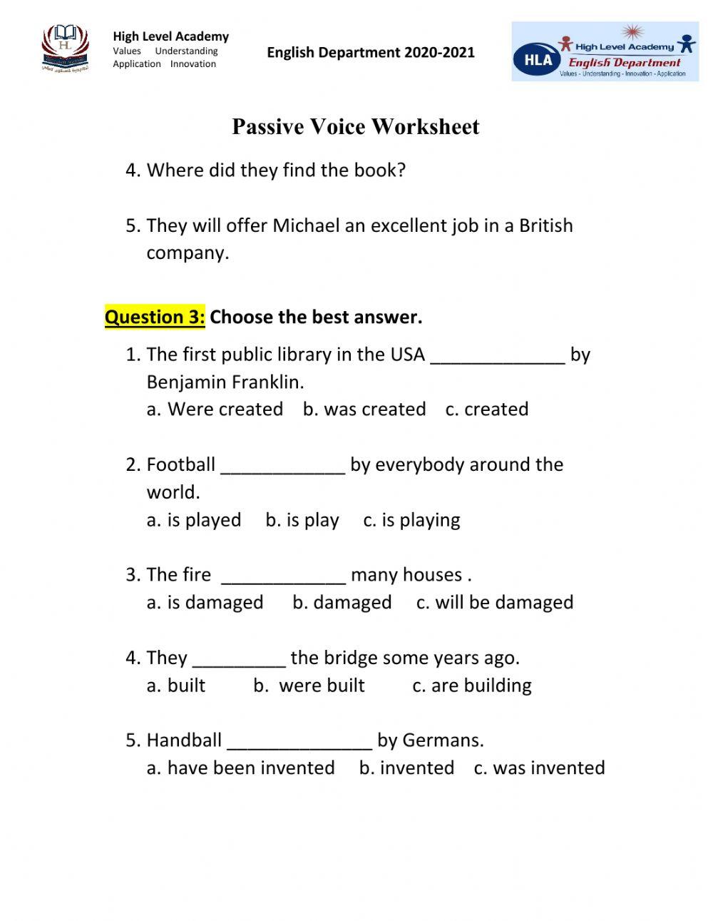 Passive Voice