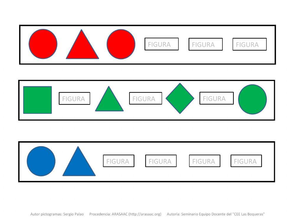 Material Teacch sericaciones II