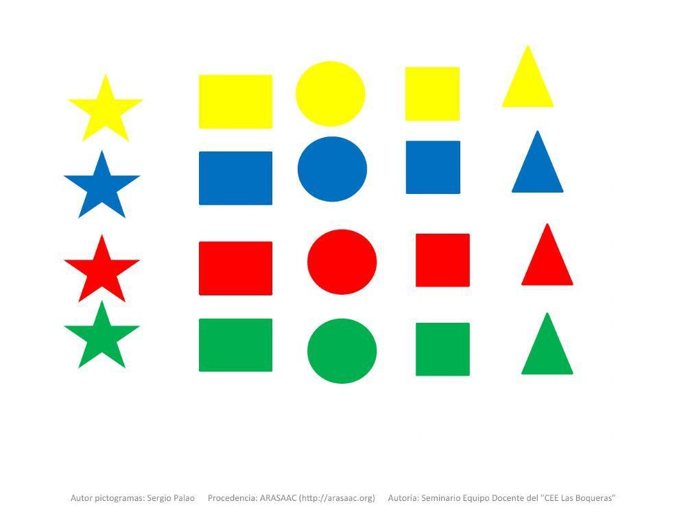 Material Teacch formas geométricas