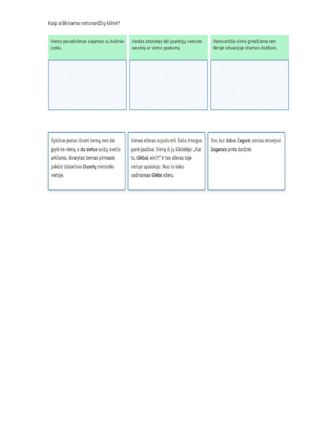 Lietuvių padavimų siužetai, veikėjai 6 kl.