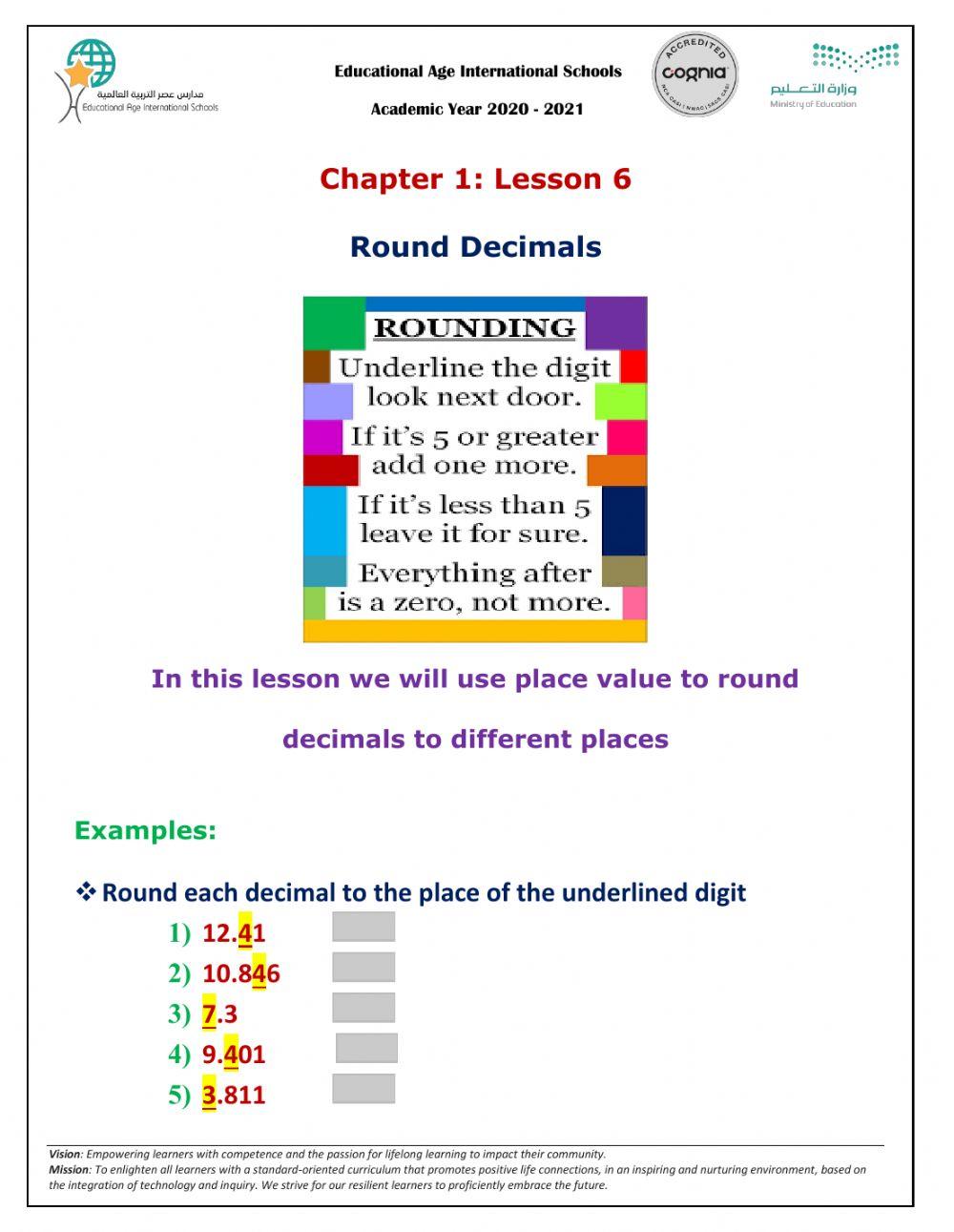Grade 5 math 609459 | Su'ad abdelqader | Live Worksheets
