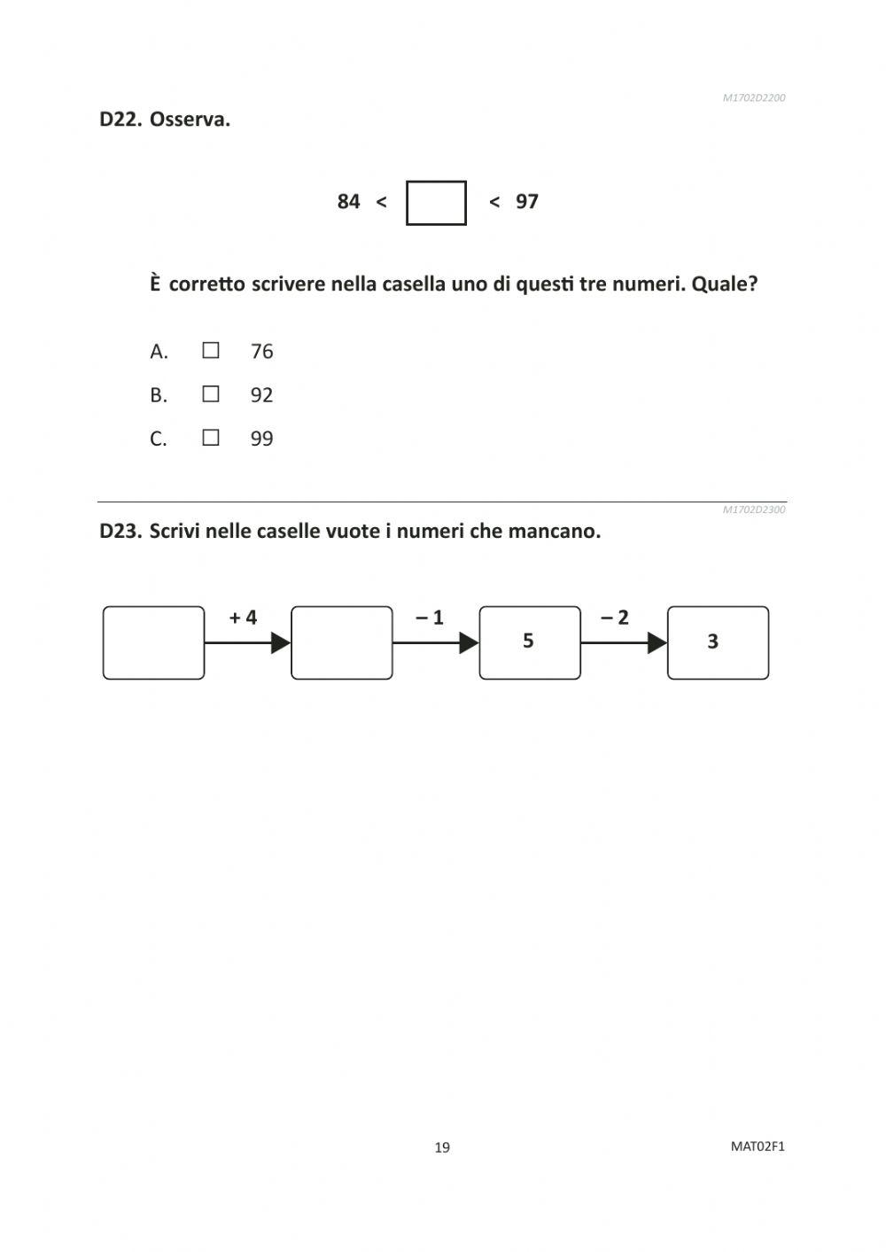 Matematica invalsi 2016-2017