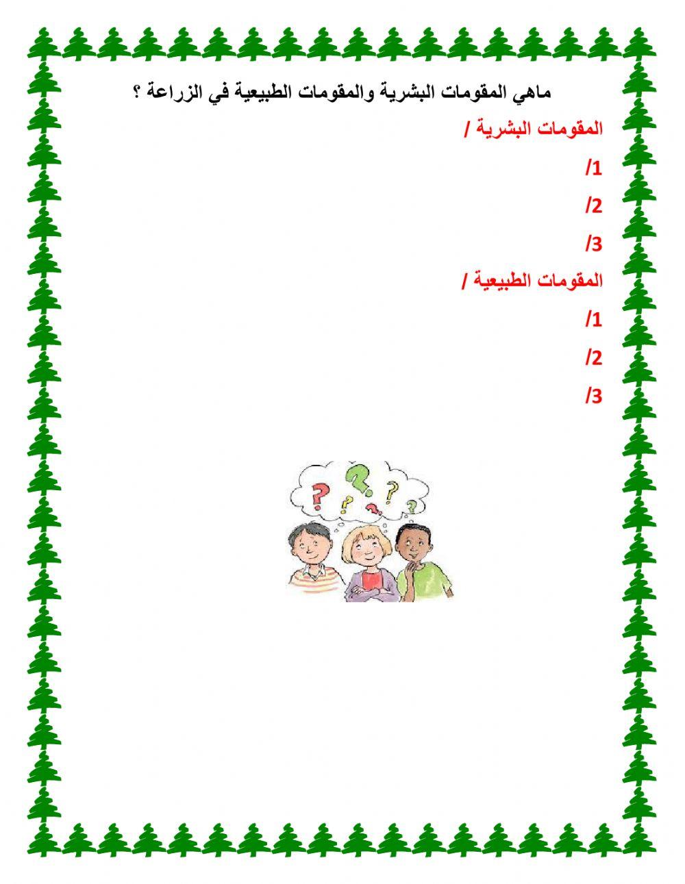 الانتاجية الزراعية والاكتفاء الذاتي