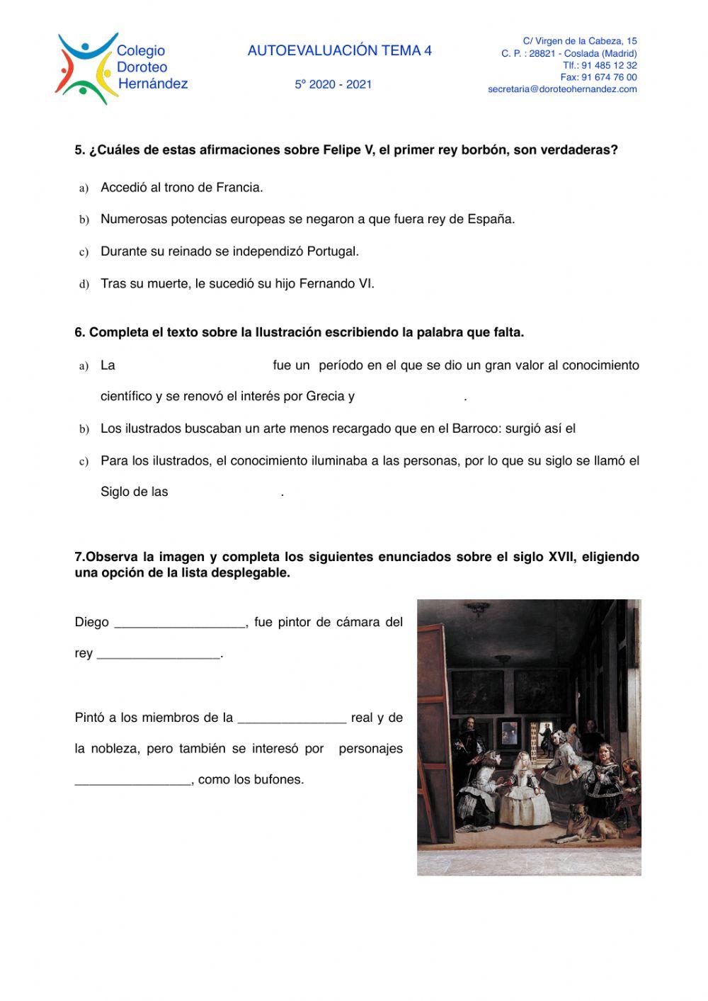 La Edad Moderna en España: siglos XVII y XVIII