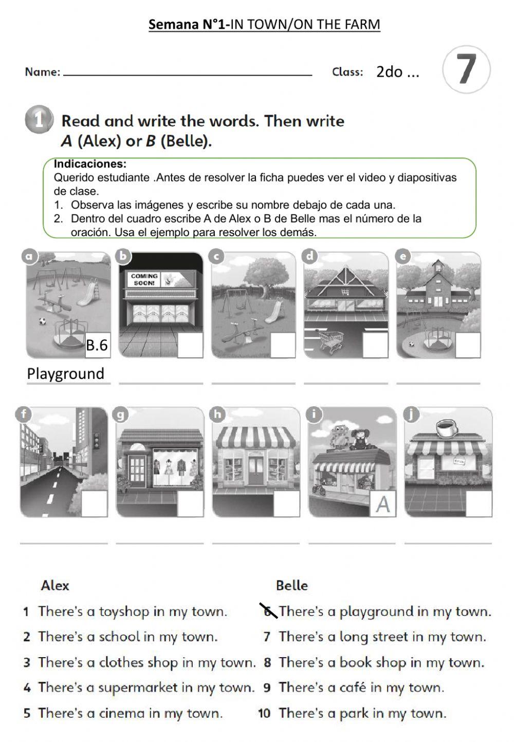 SEMANA 1-In town-On the farm