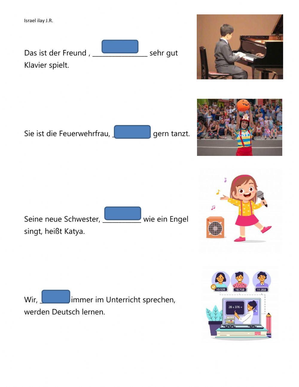 Relativsätze im Nominativ