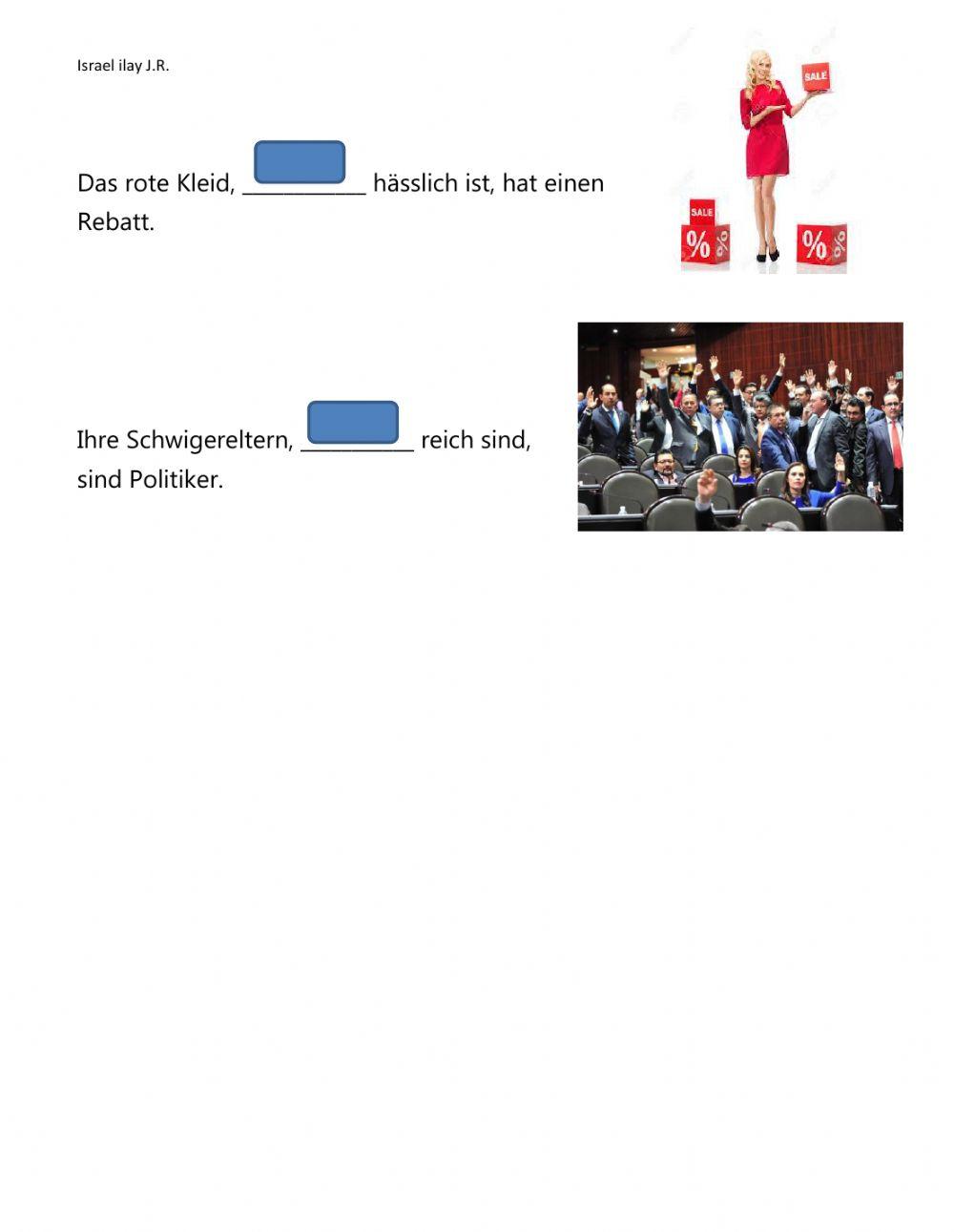 Relativsätze im Nominativ