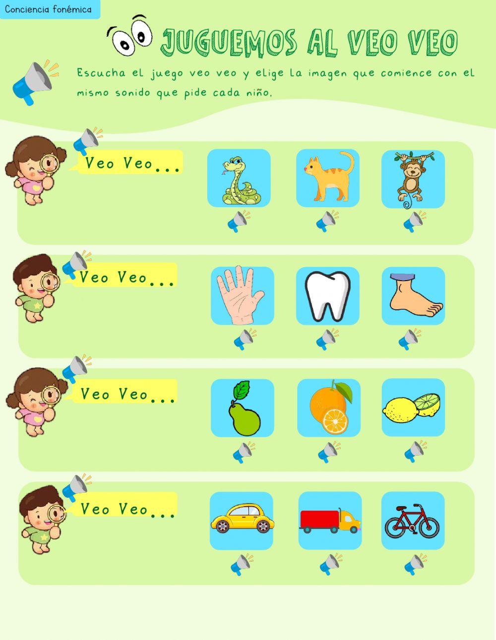 Conciencia fonémica - sonido inicial consonante