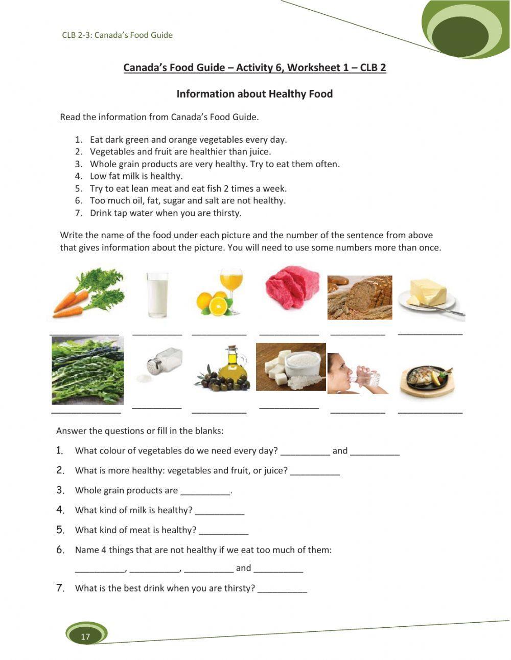 Information About Healthy Food