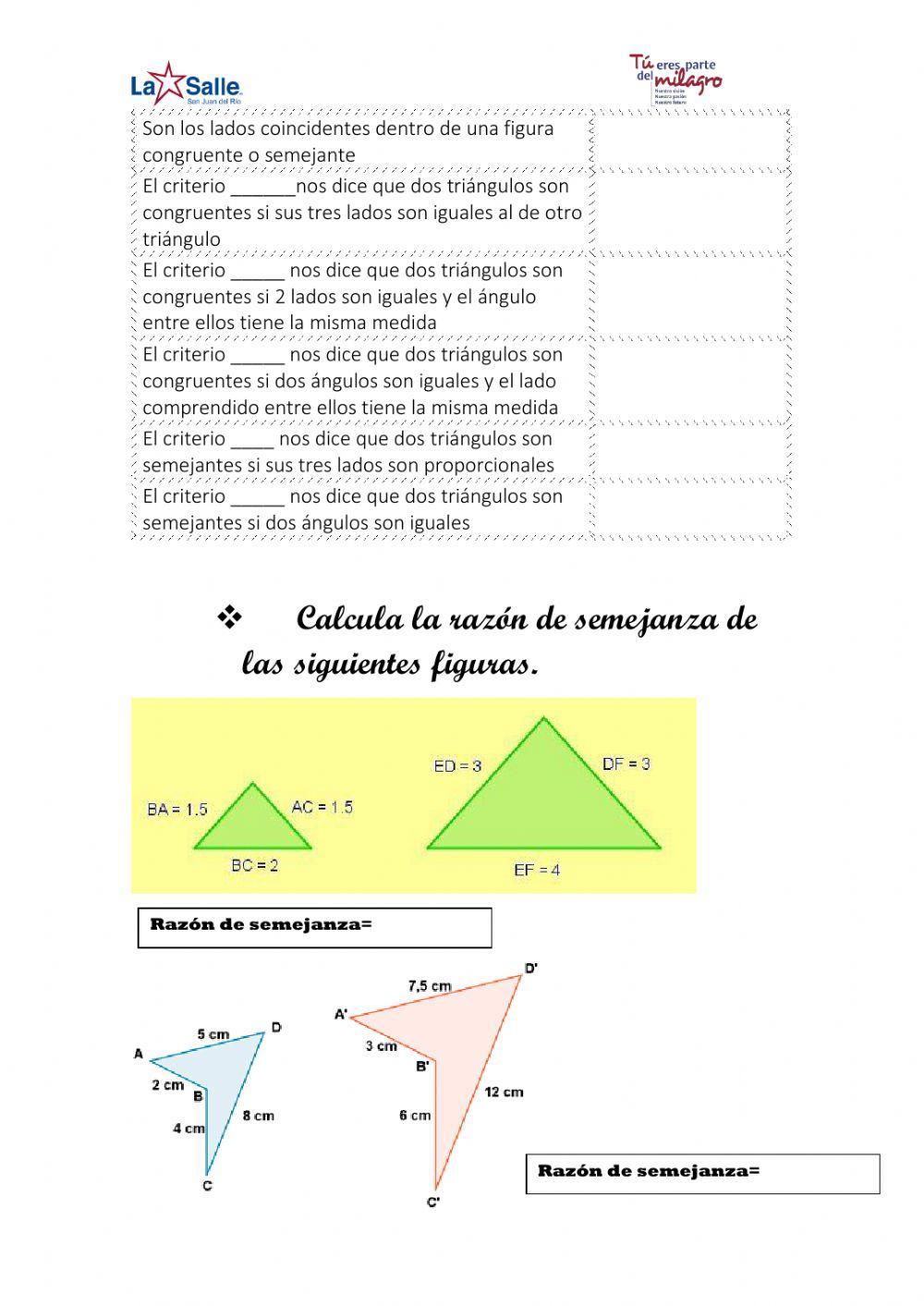 Congruencia y semejanza