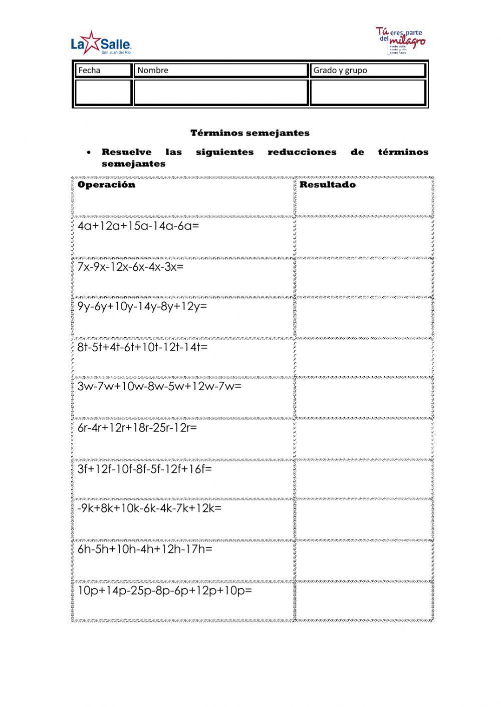 Términos semejantes