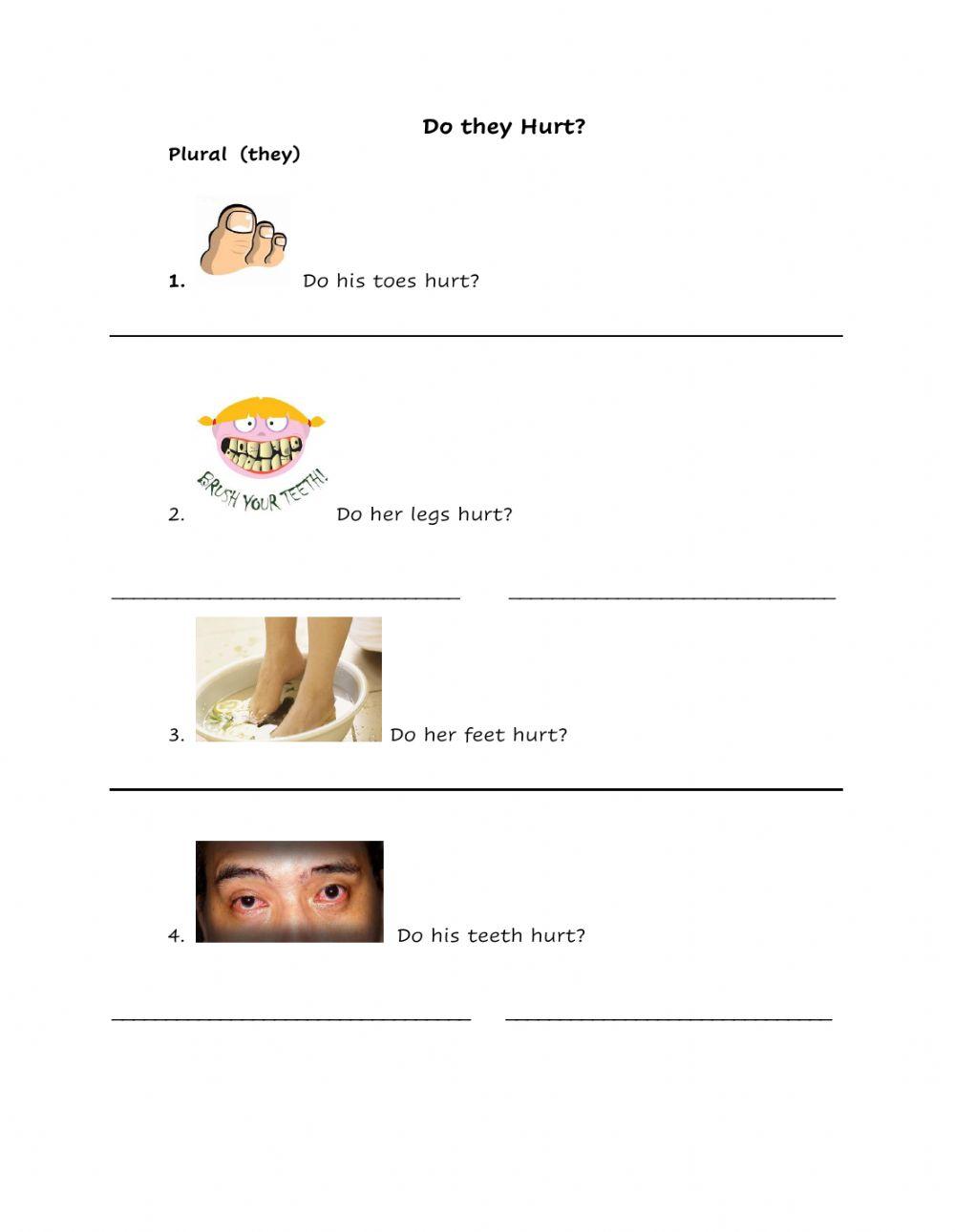 What's the matter?  Does it hurt?