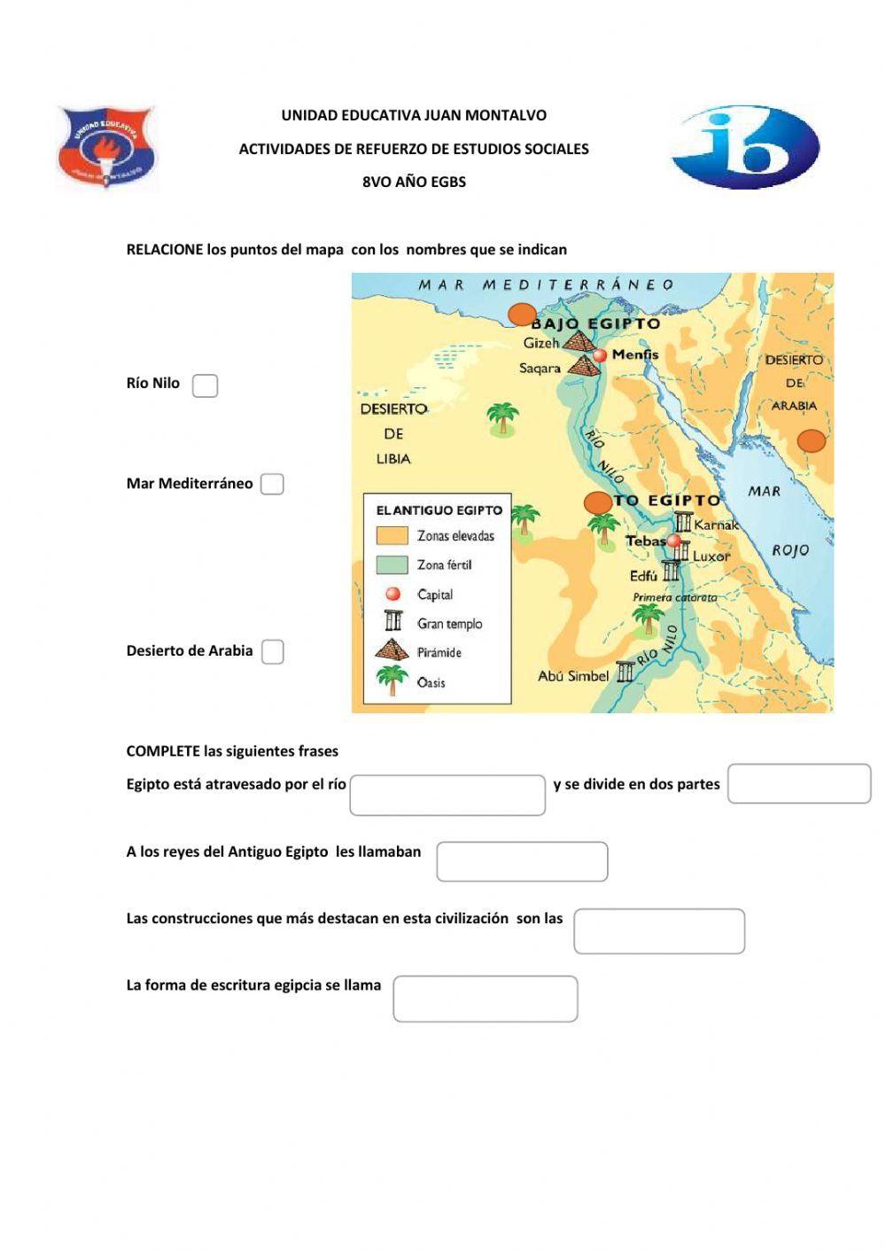 Taller Refuerzo Civilización Egipcia