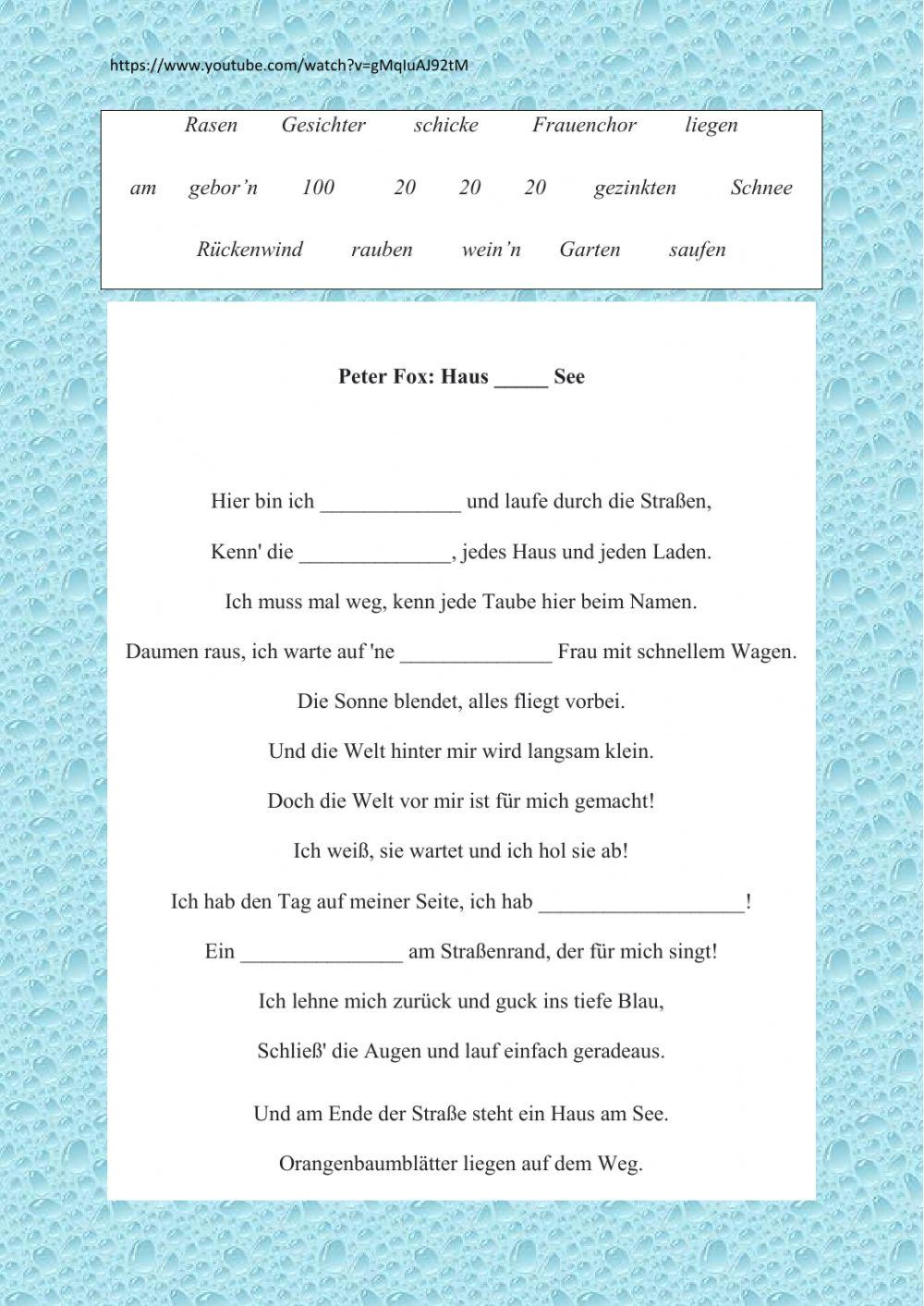 Peter Fox: Haus ------ See