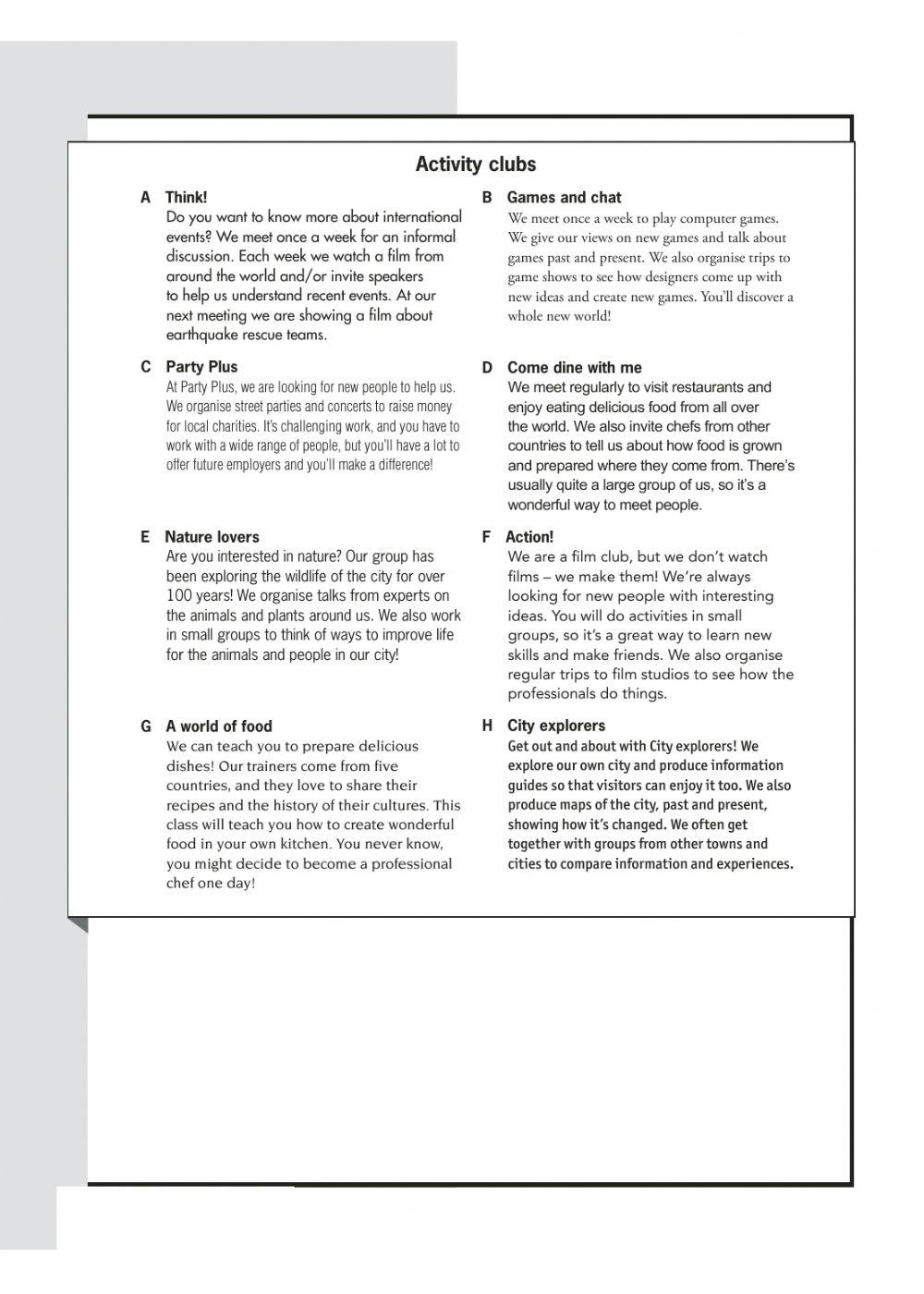E4 - Reading - Revision