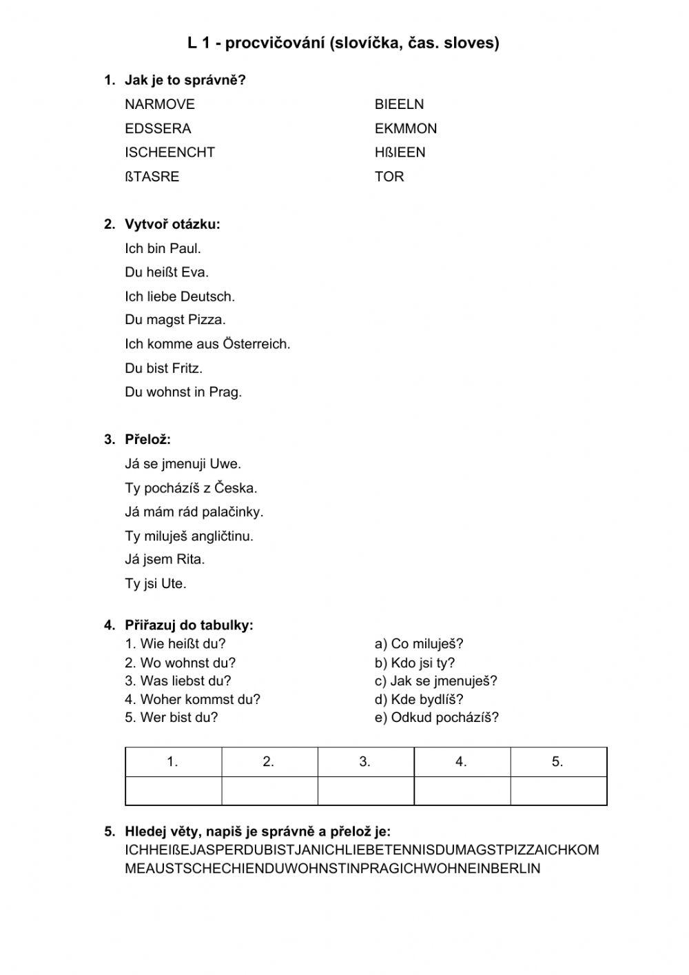 Deutsch mit Max 1 - Einheit 1