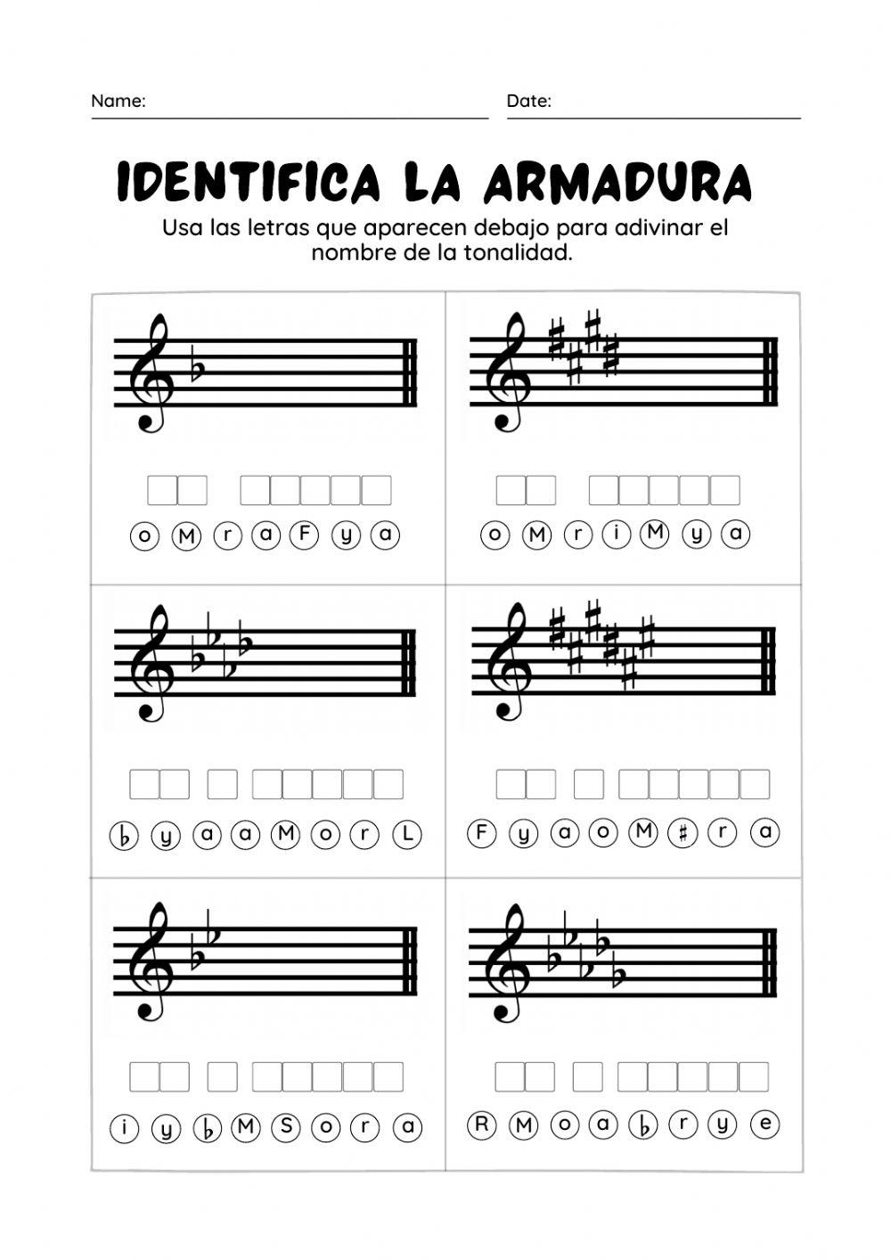 Deletrear tonalidades