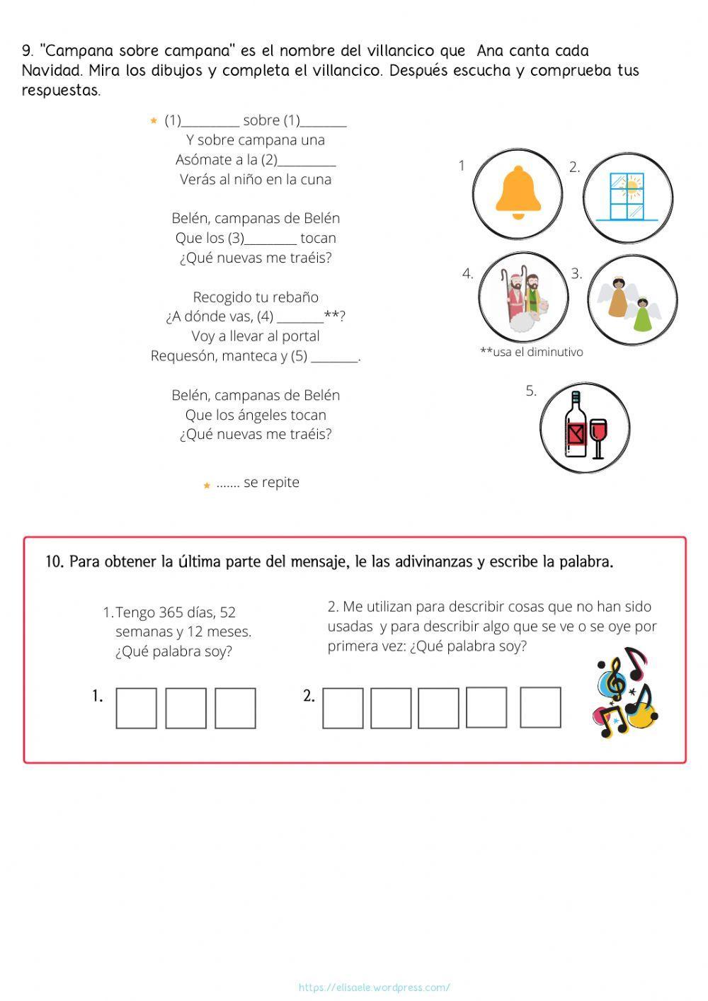 Repaso A1 con toque navideño