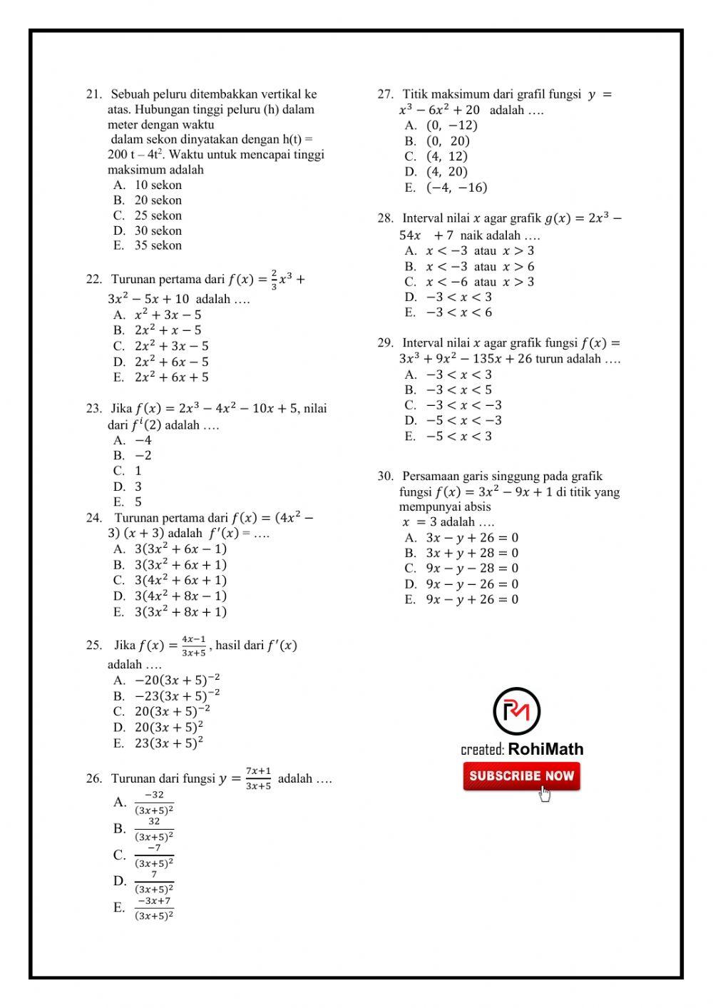 Remedial pas matematika 2020