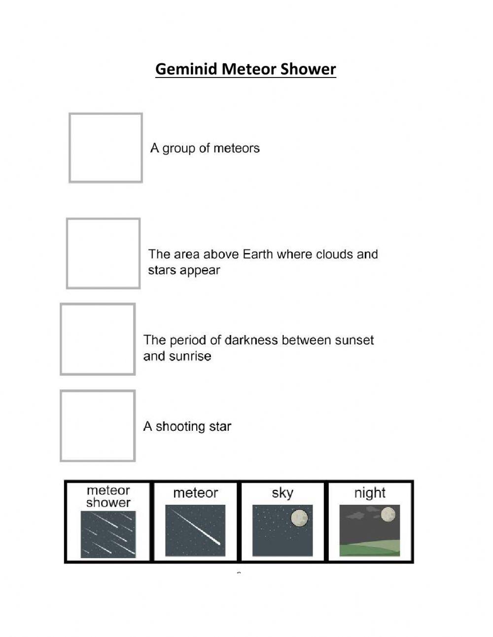 Geminid Meteor Shower Geminid Meteor Shower