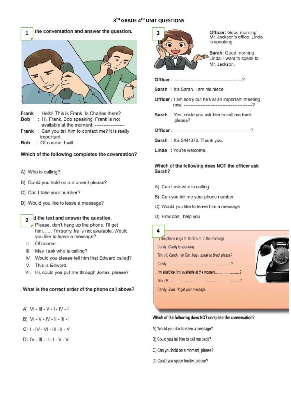 8. sinif 4. üni̇te