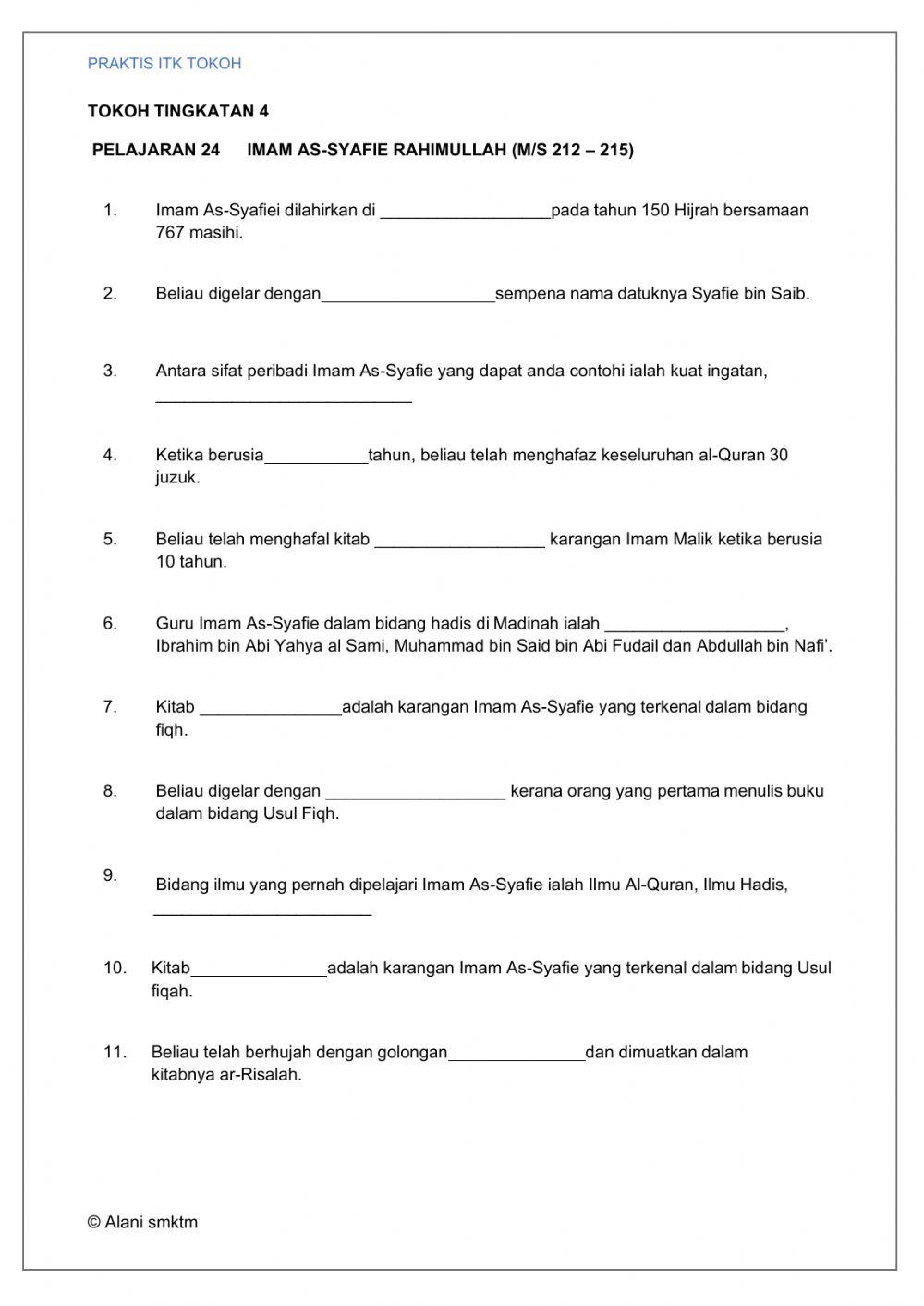 PRAKTIS TOPIKAL TOKOH