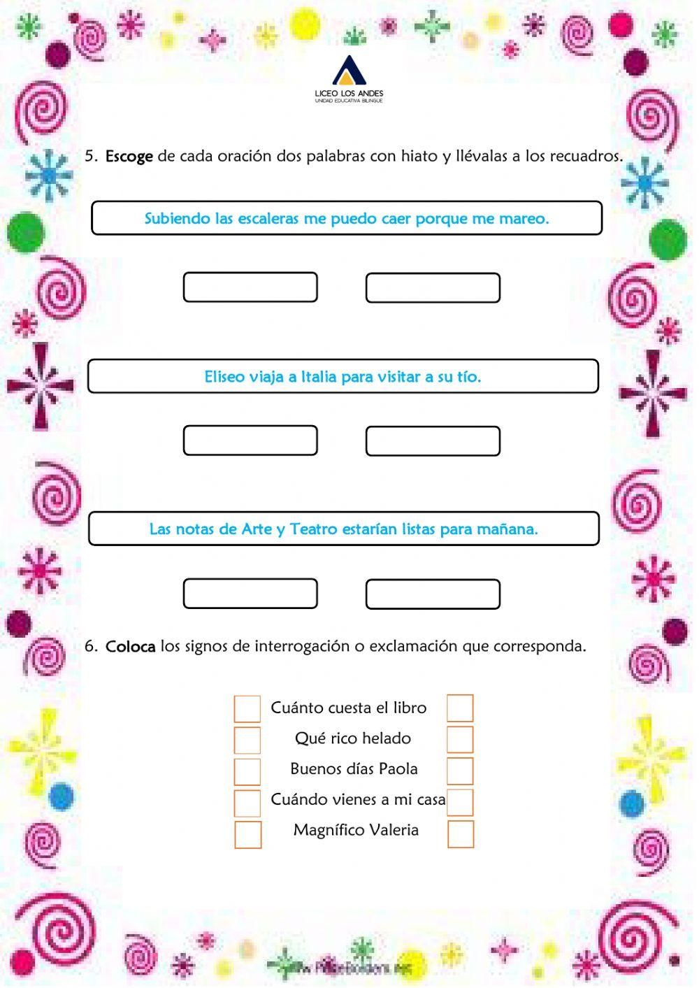 Prueba Sumativa de Ortografía