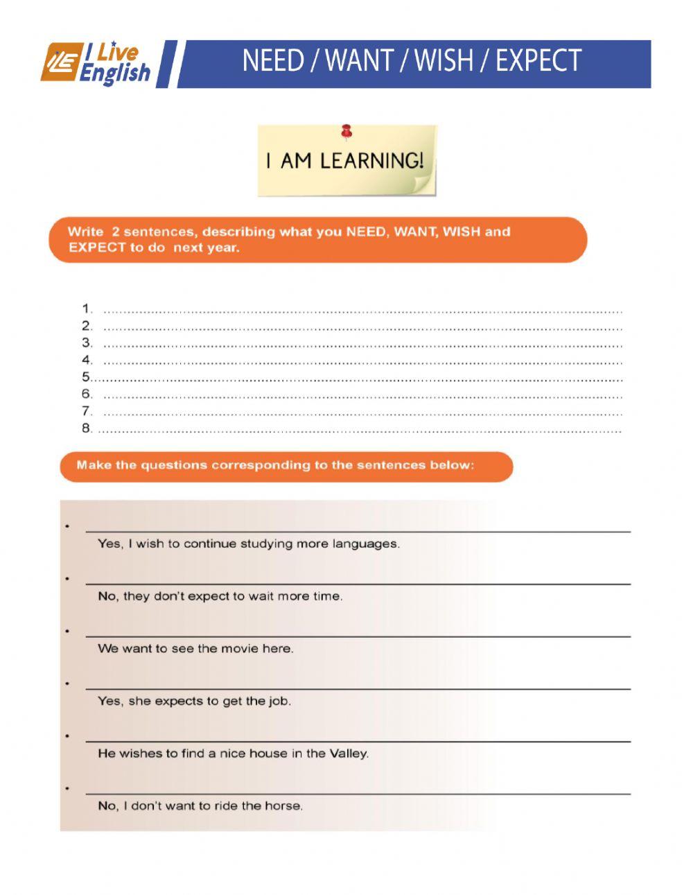 Live Worksheet Basic B