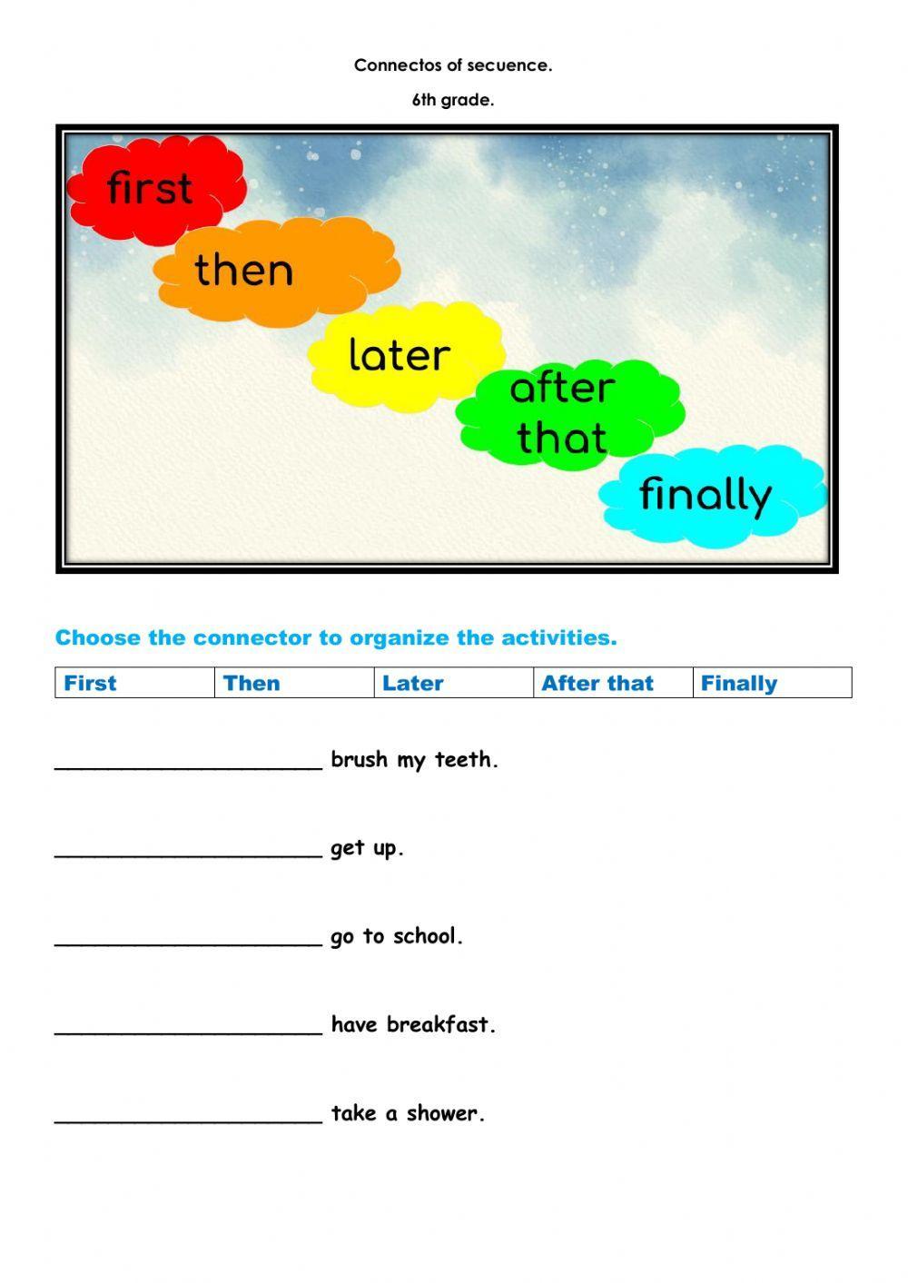 Connectors of secuence
