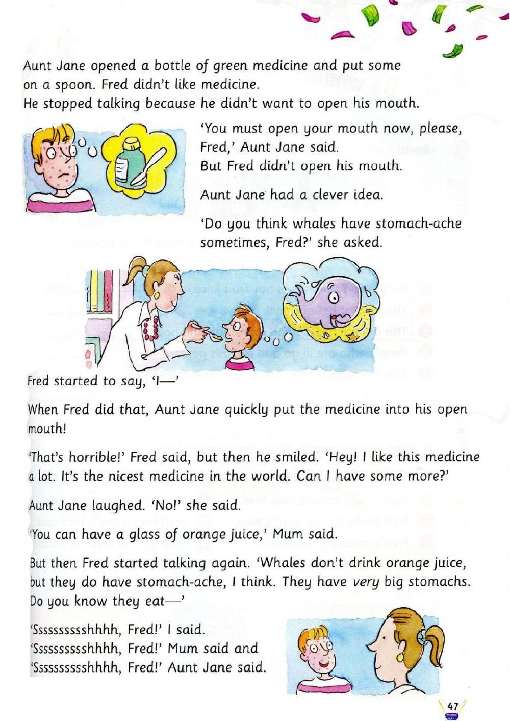 Do whales have stomach-ache?