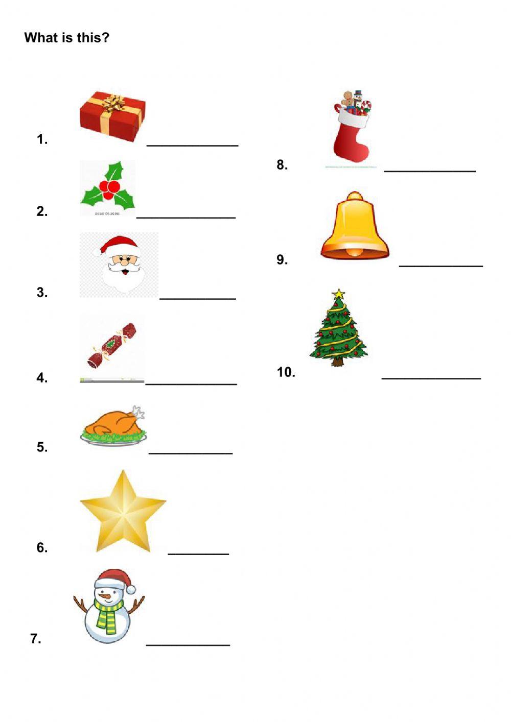 Christmas vocabulary