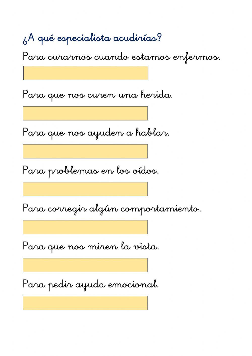 Médicos especialistas