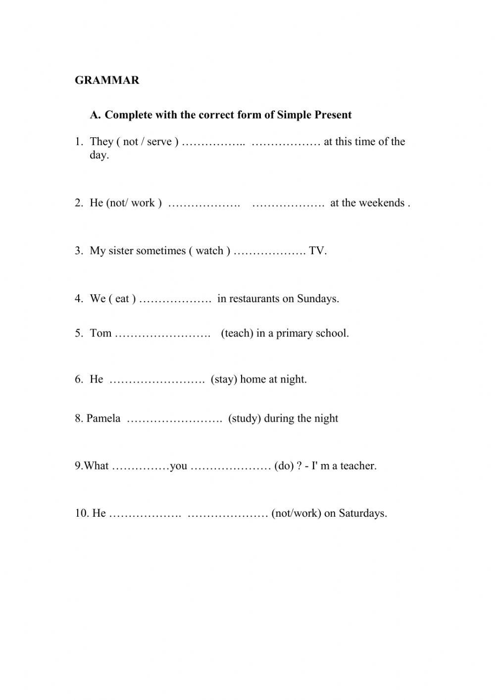 Revision Test Unit 1