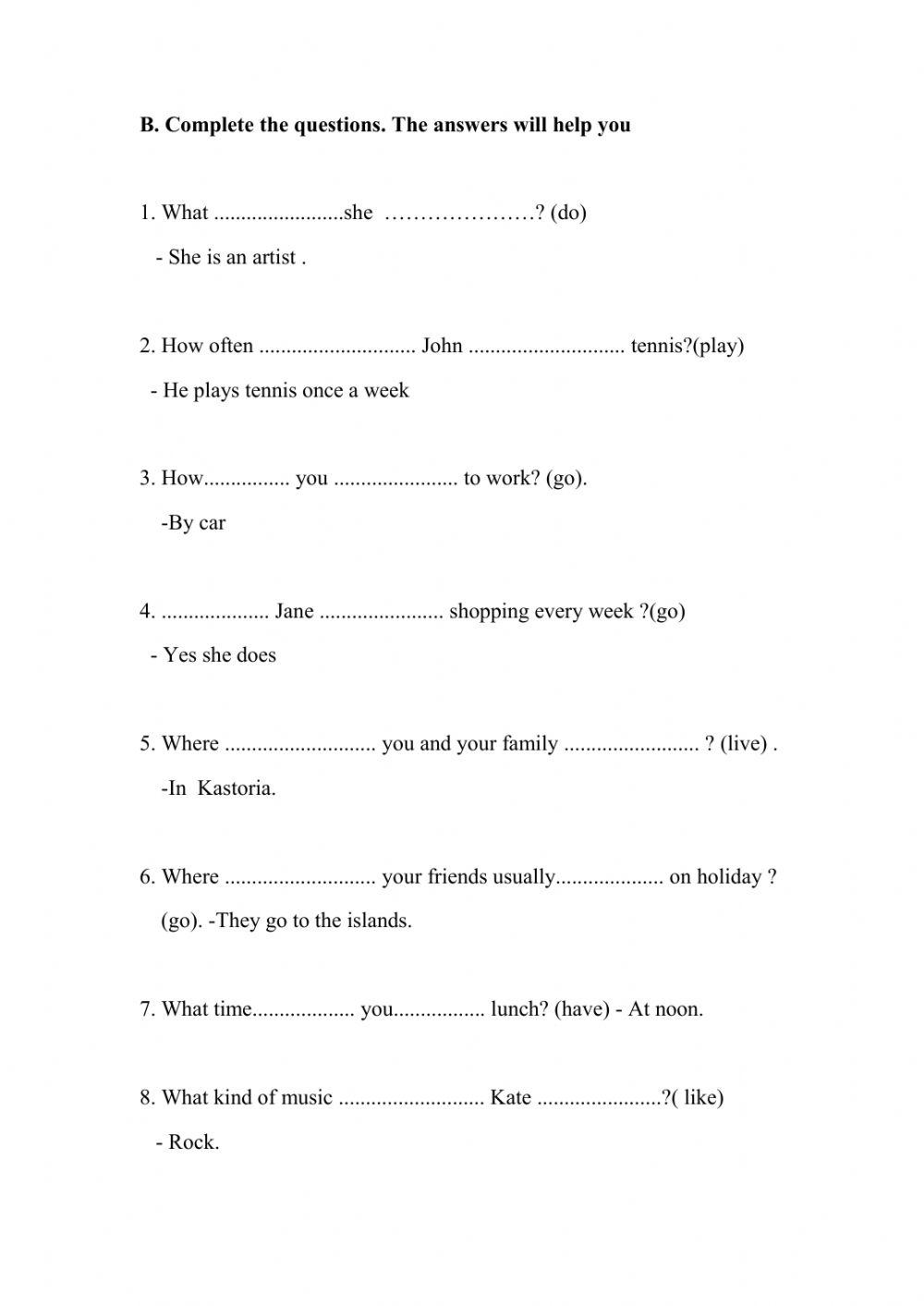 Revision Test Unit 1