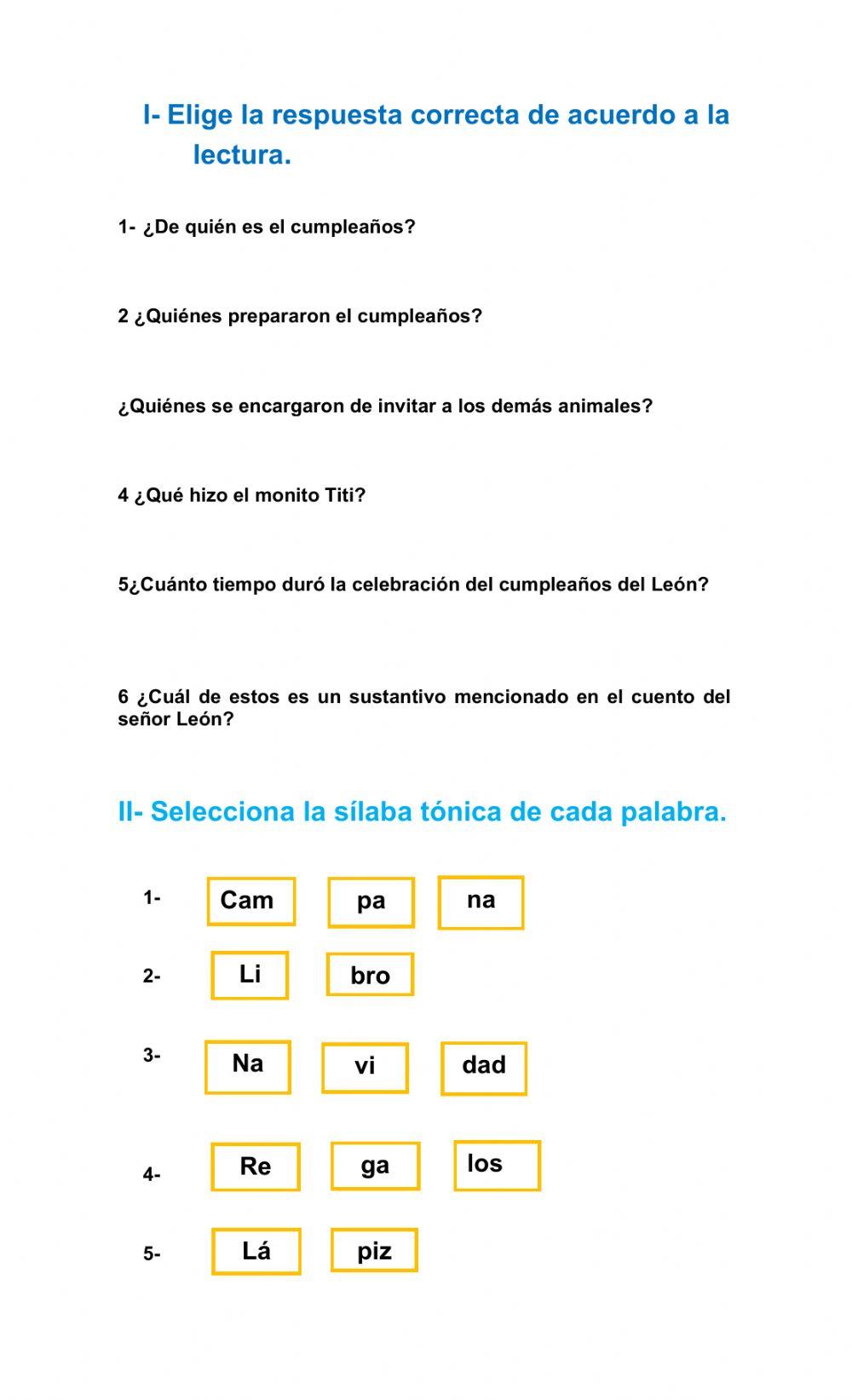 1er cuatrimestral de Lengua Española