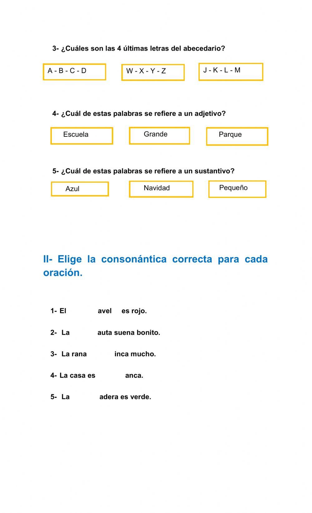 1er cuatrimestral de Lengua Española
