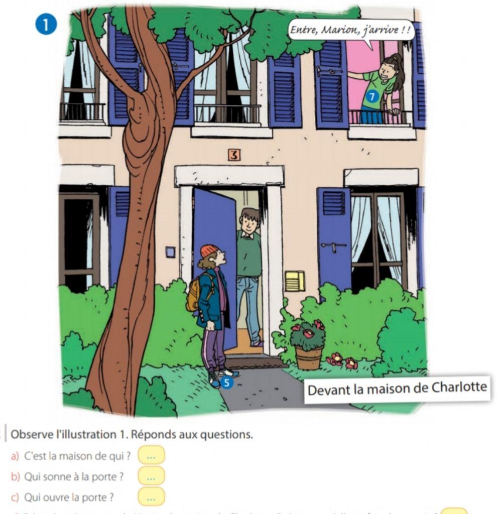 Devant la maison de Charlotte