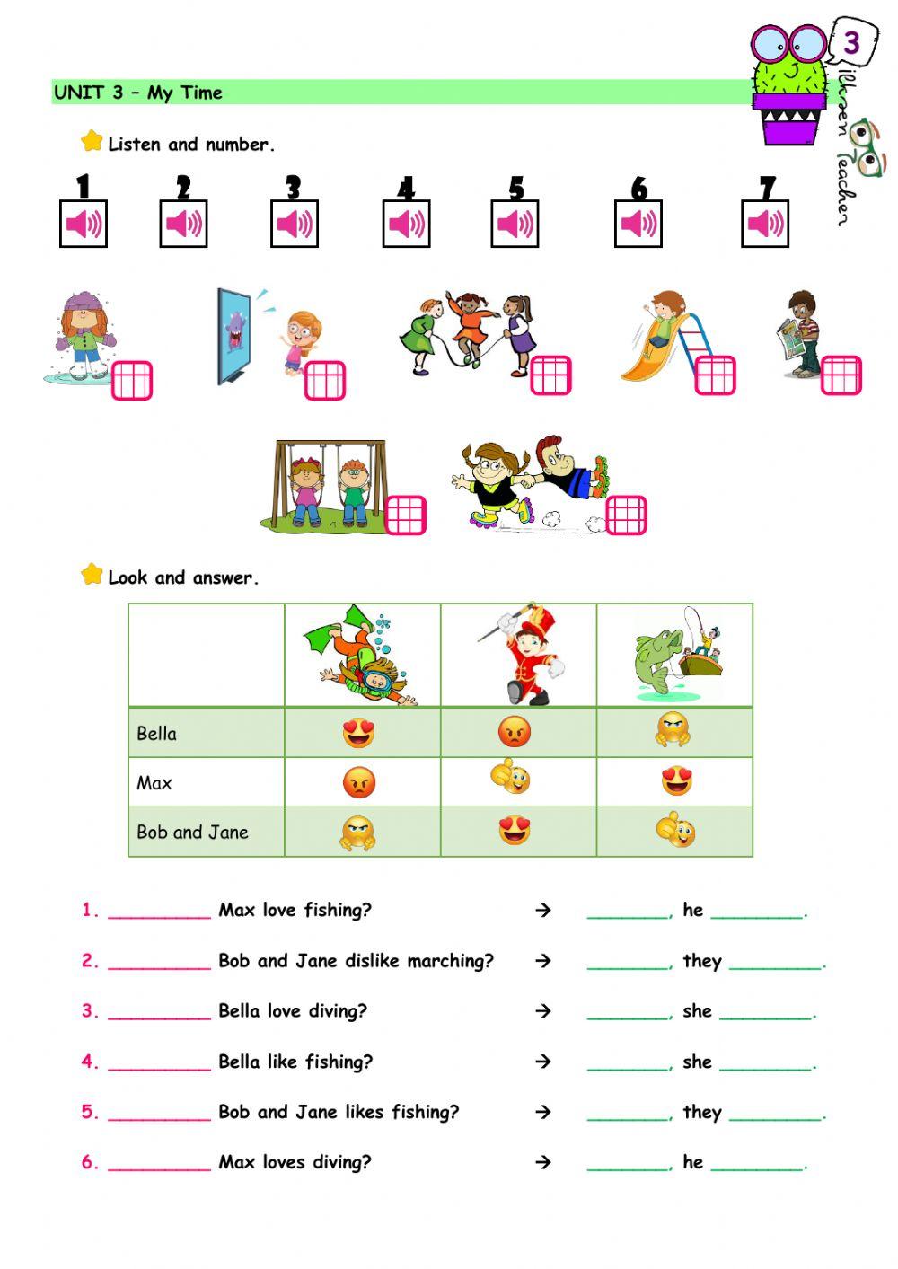 Unit 3 - Worksheet 3