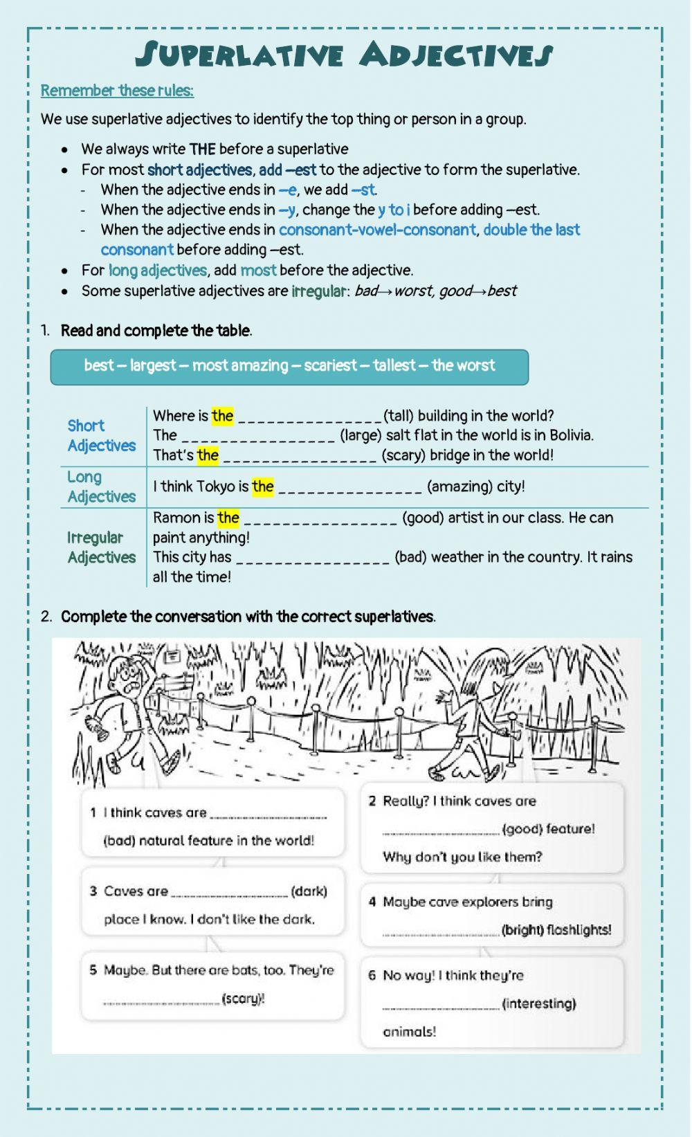 Superlative Adjectives