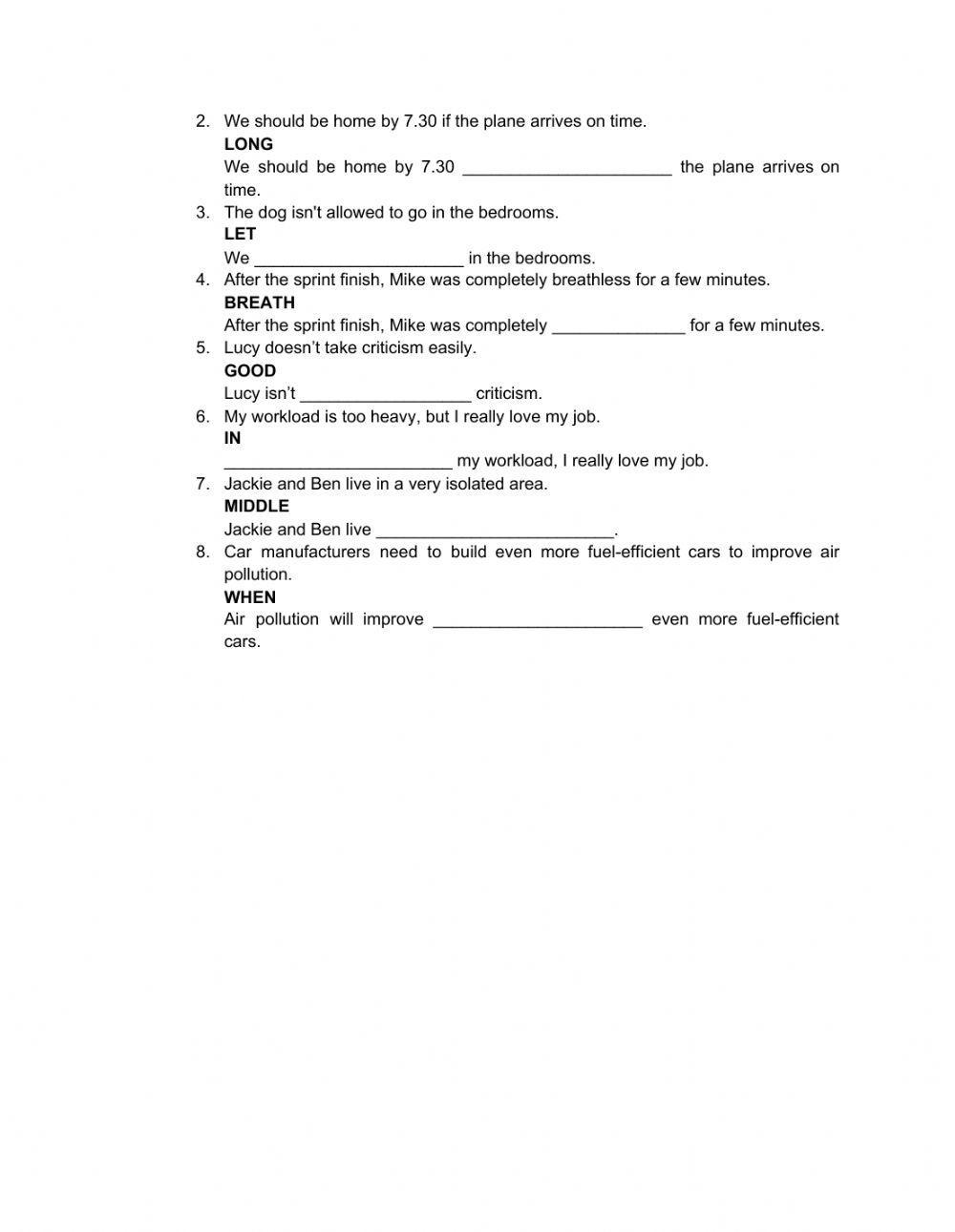 First Certificate Mock Exam