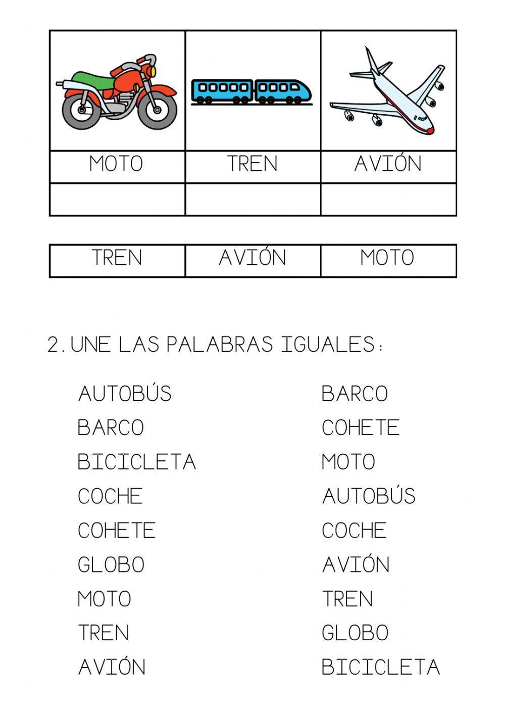 Lectura global. Los transportes.