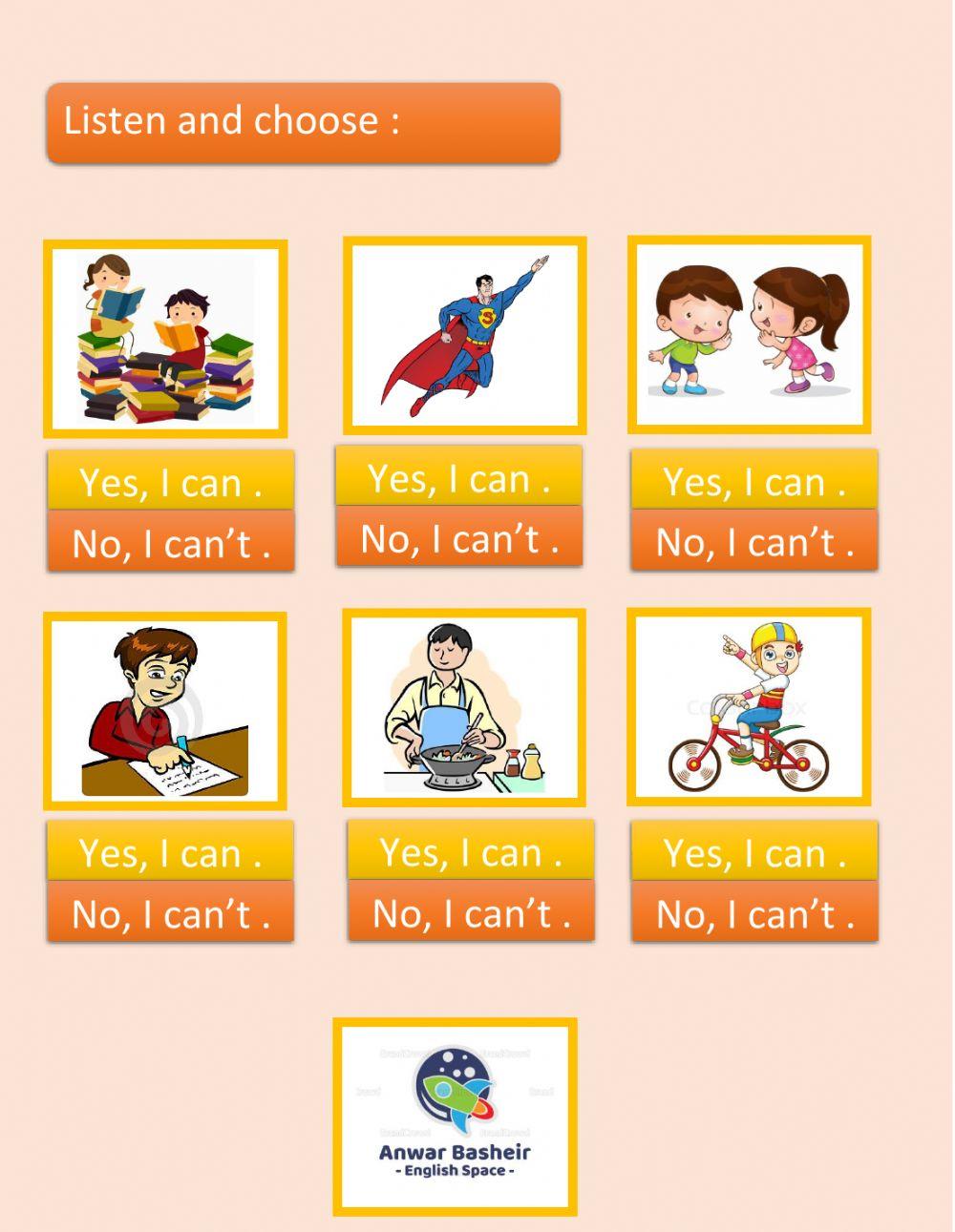 Can you+ action verbs?
