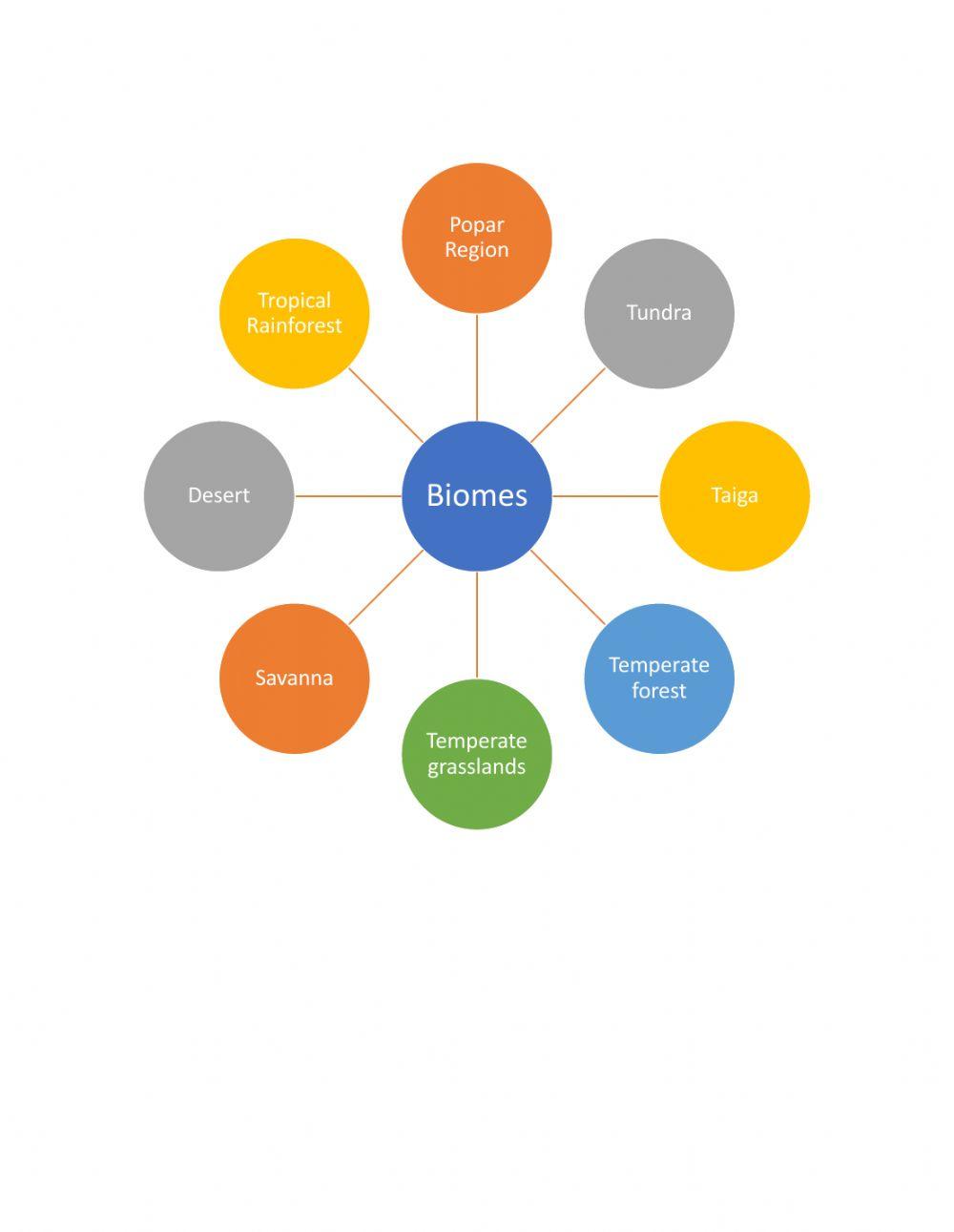 Biomes concept map worksheet Live Worksheets