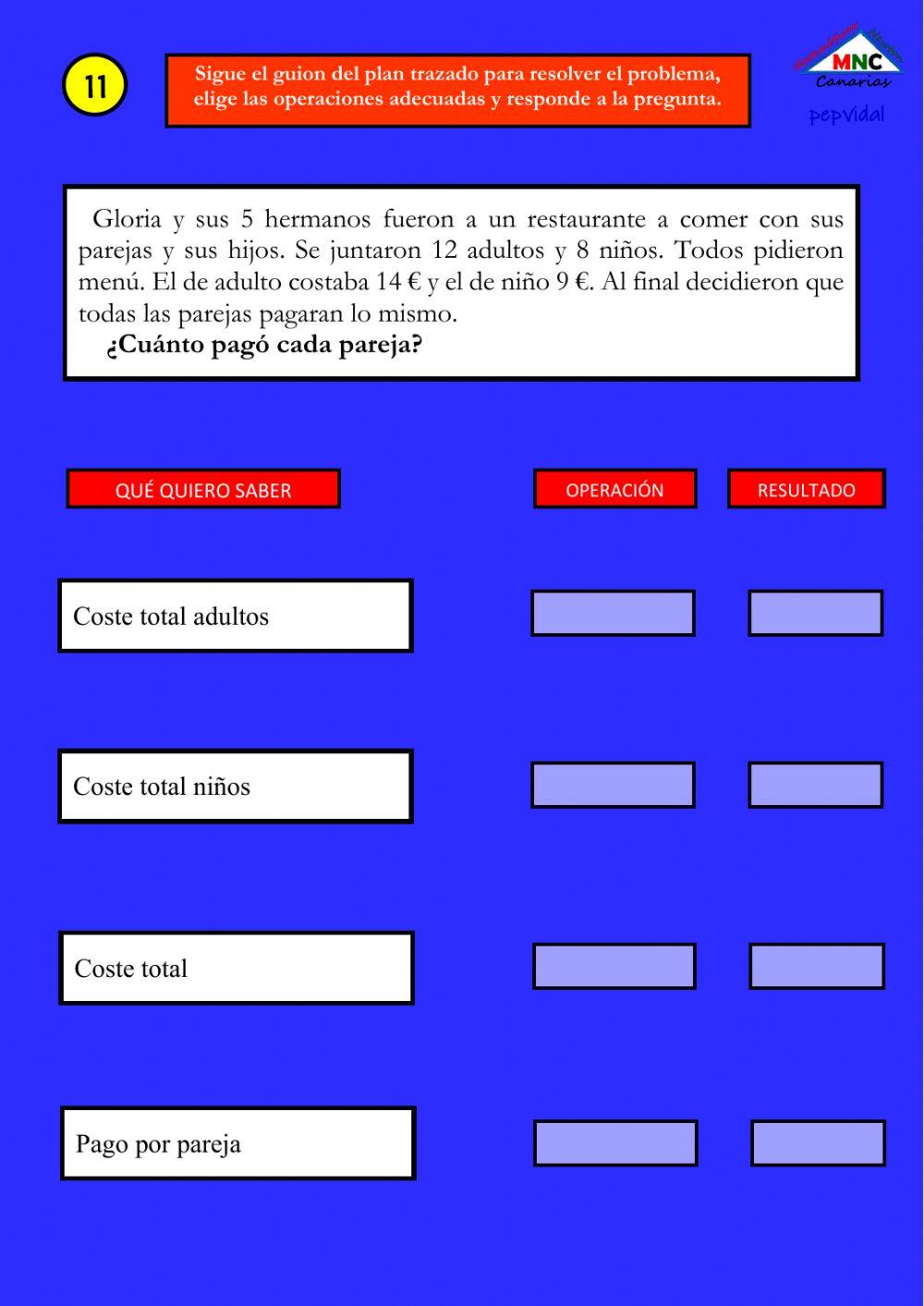 Problemas con varias operaciones (11)