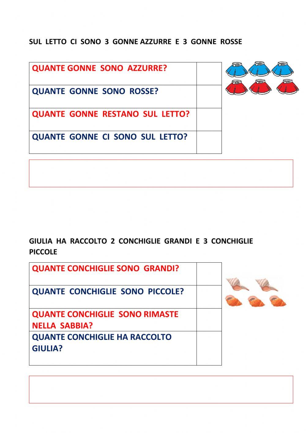 Problema : addizione o sottrazione?